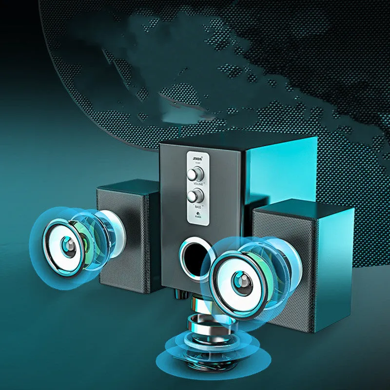 3 in 1 Home Speaker 3.5mm Wired Computer Speakers HD Sound USB Powered Sound Box | Brodtica.com