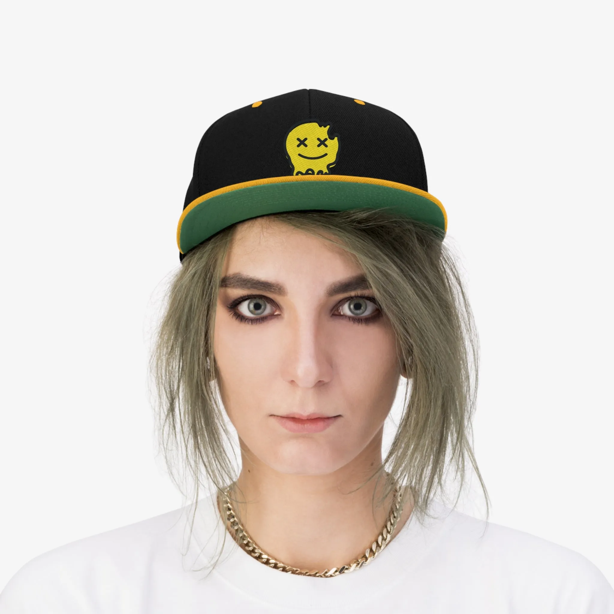 Acid House Smiley Unisex Flat Bill Hat