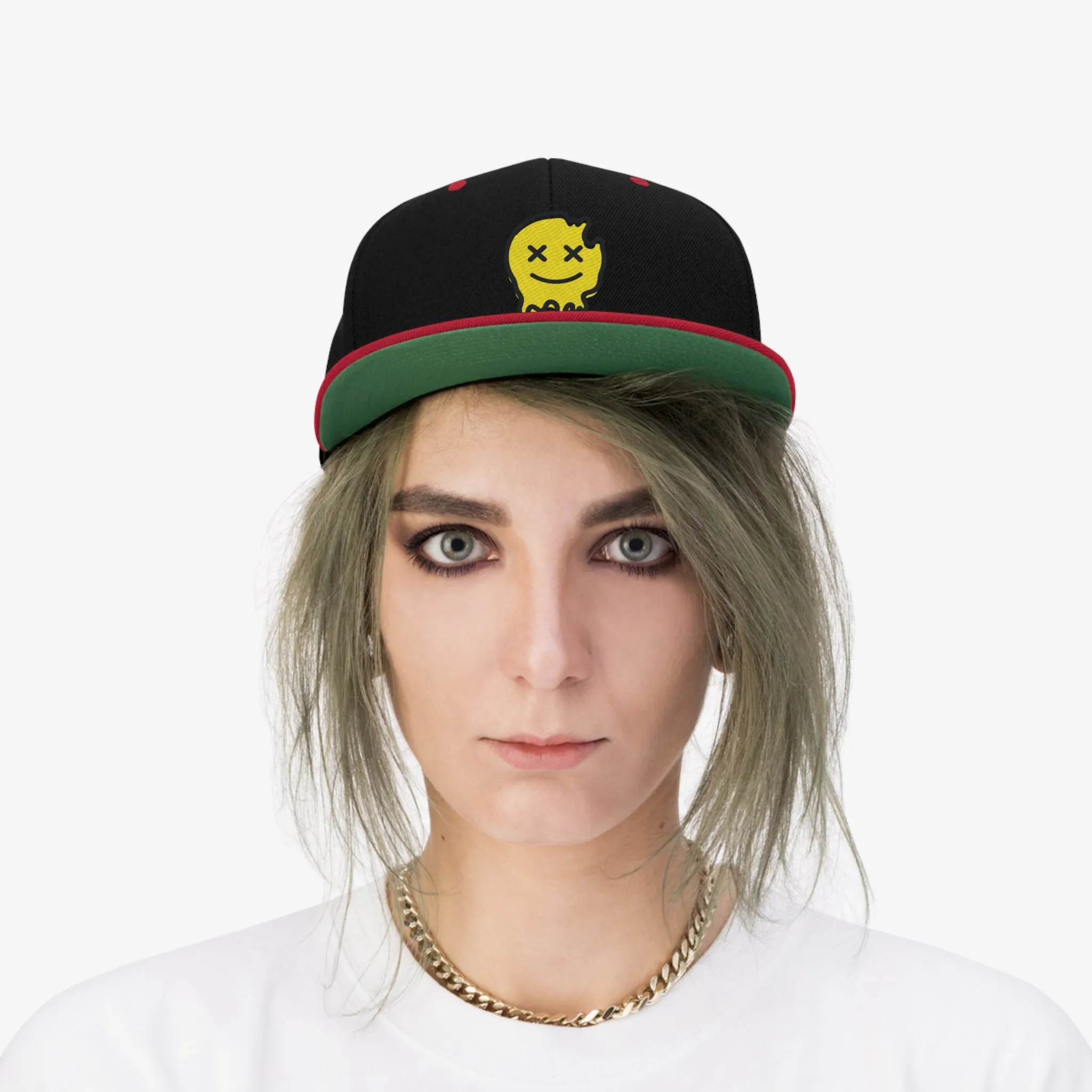 Acid House Smiley Unisex Flat Bill Hat