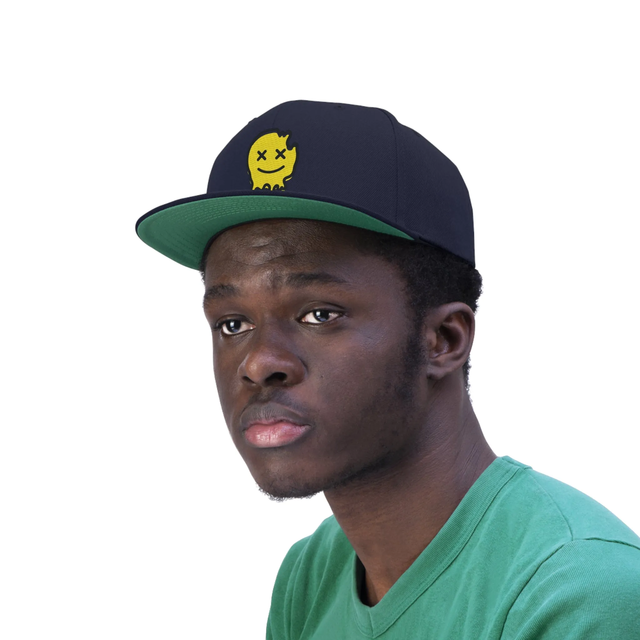 Acid House Smiley Unisex Flat Bill Hat