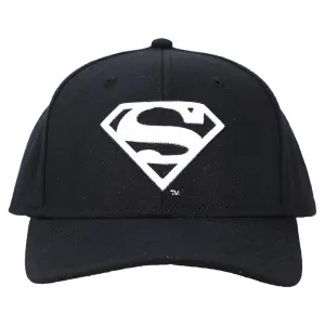 Bio World Superman White Stitched Logo Snapback Hat