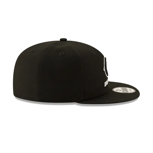 Chicago Bears New Era Black and White Basic 9FIFTY Adjustable Hat