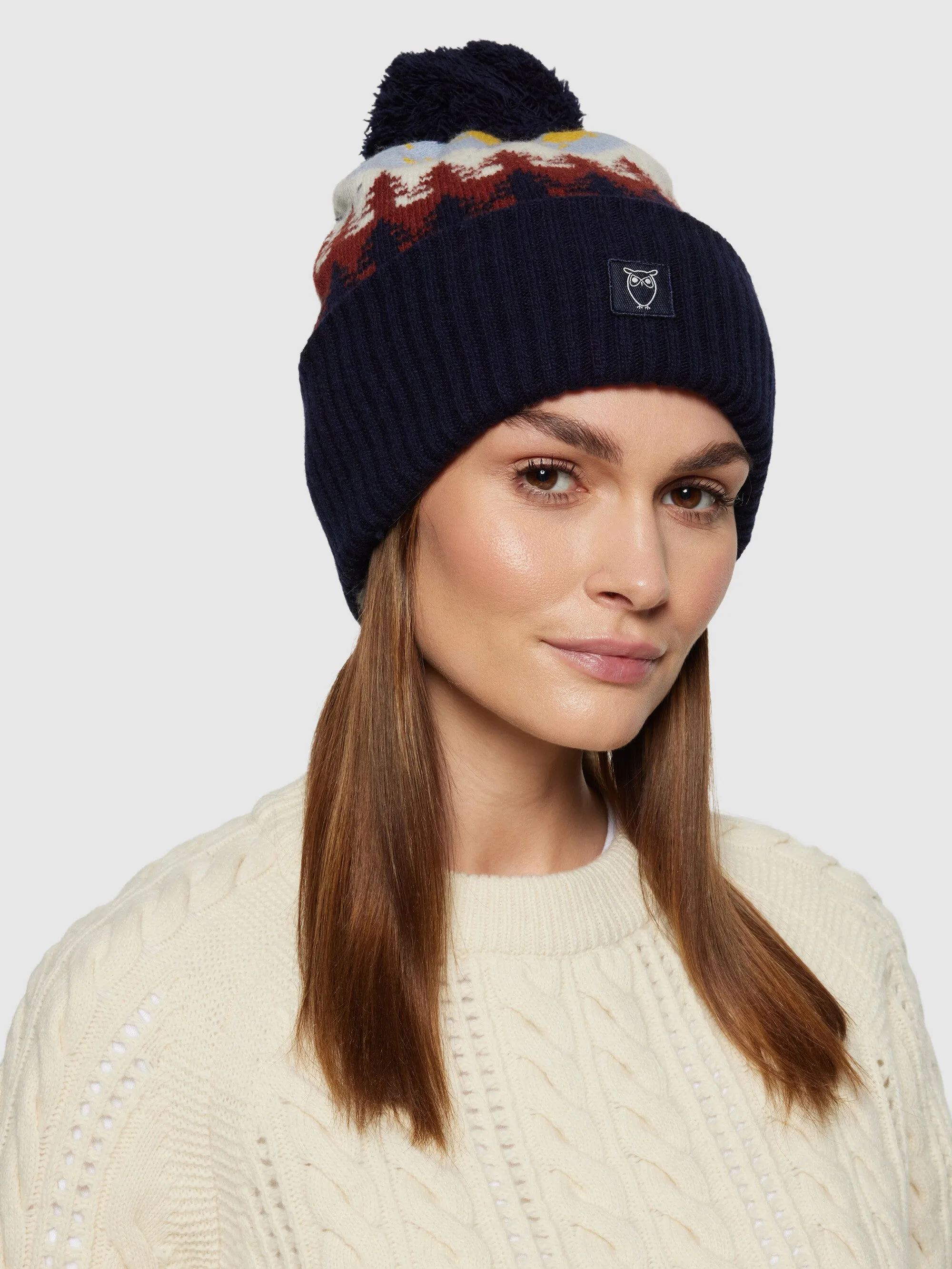 Fair Isle beanie - RWS - Multi color AOP