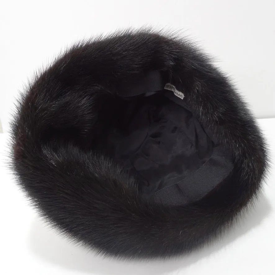 Hermes Printed Silk Fur Cap