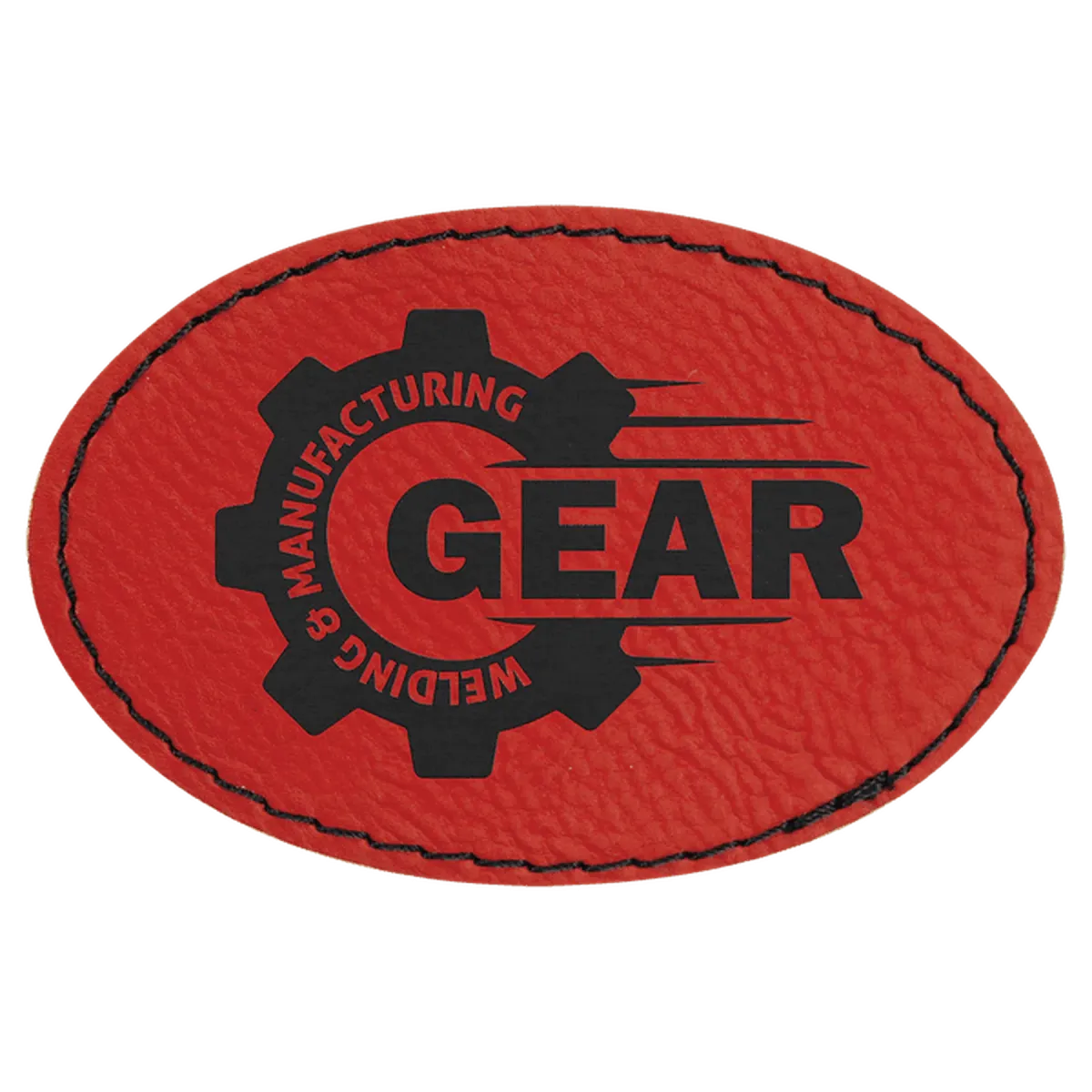 Leatherette Oval Patch Self Adhesive (Various Colors)