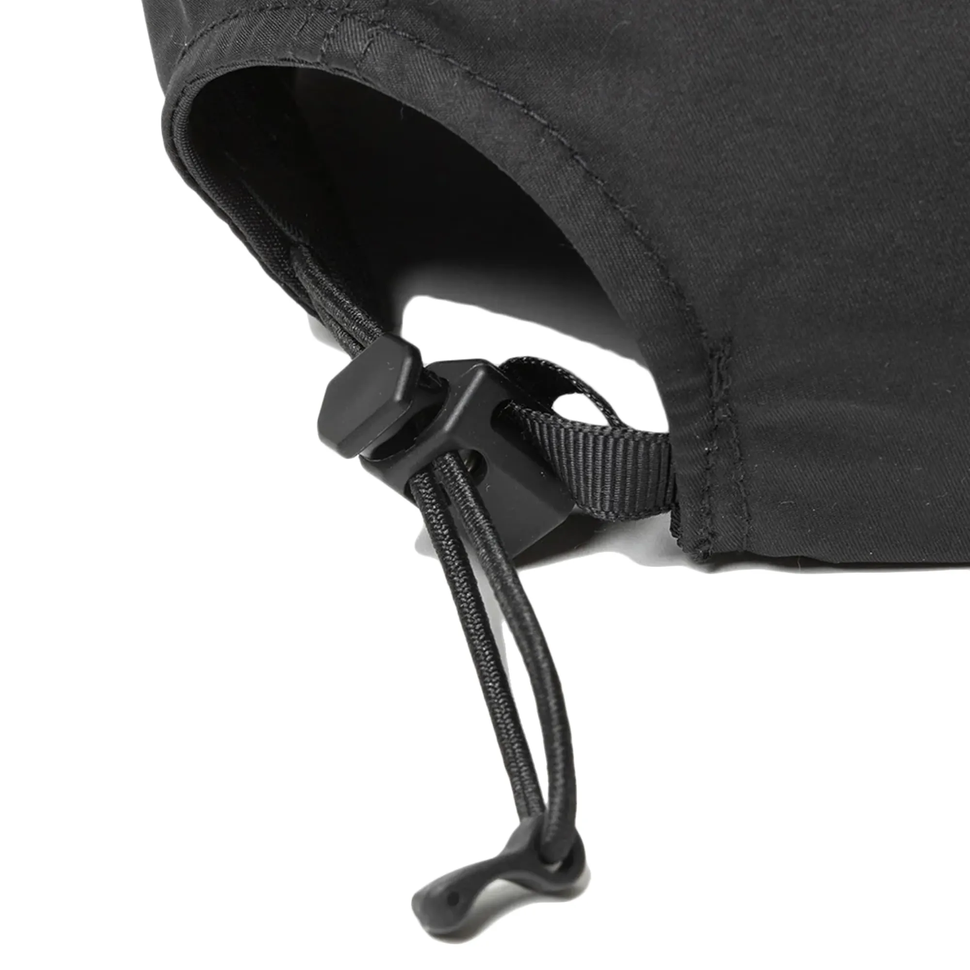Meanswhile Nylon Twill 6Panel Cap Off Black