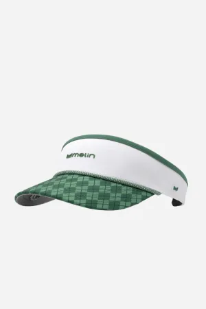 Melin Coast Links Front 9 Hydro Visor in Green Argyle