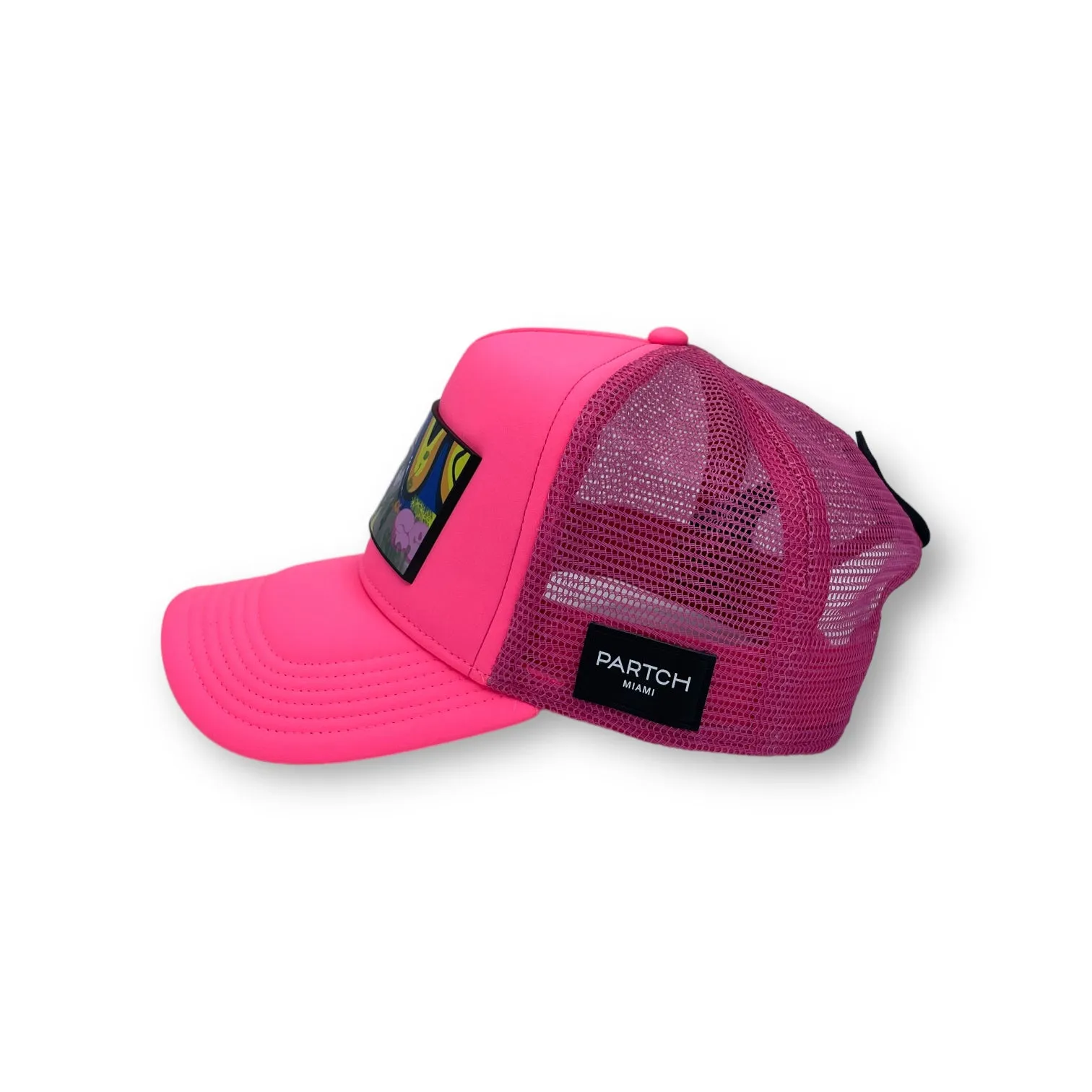 PARTCH Swag Trucker Hat Pink Removable Clip