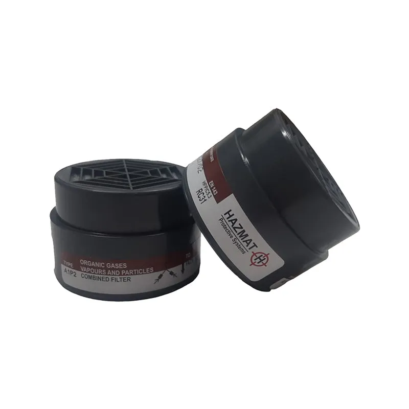 PIONEER SAFETY Respirator Filter-Dust/Solid/Liquid Particles Grey A1P2 (2PK)
