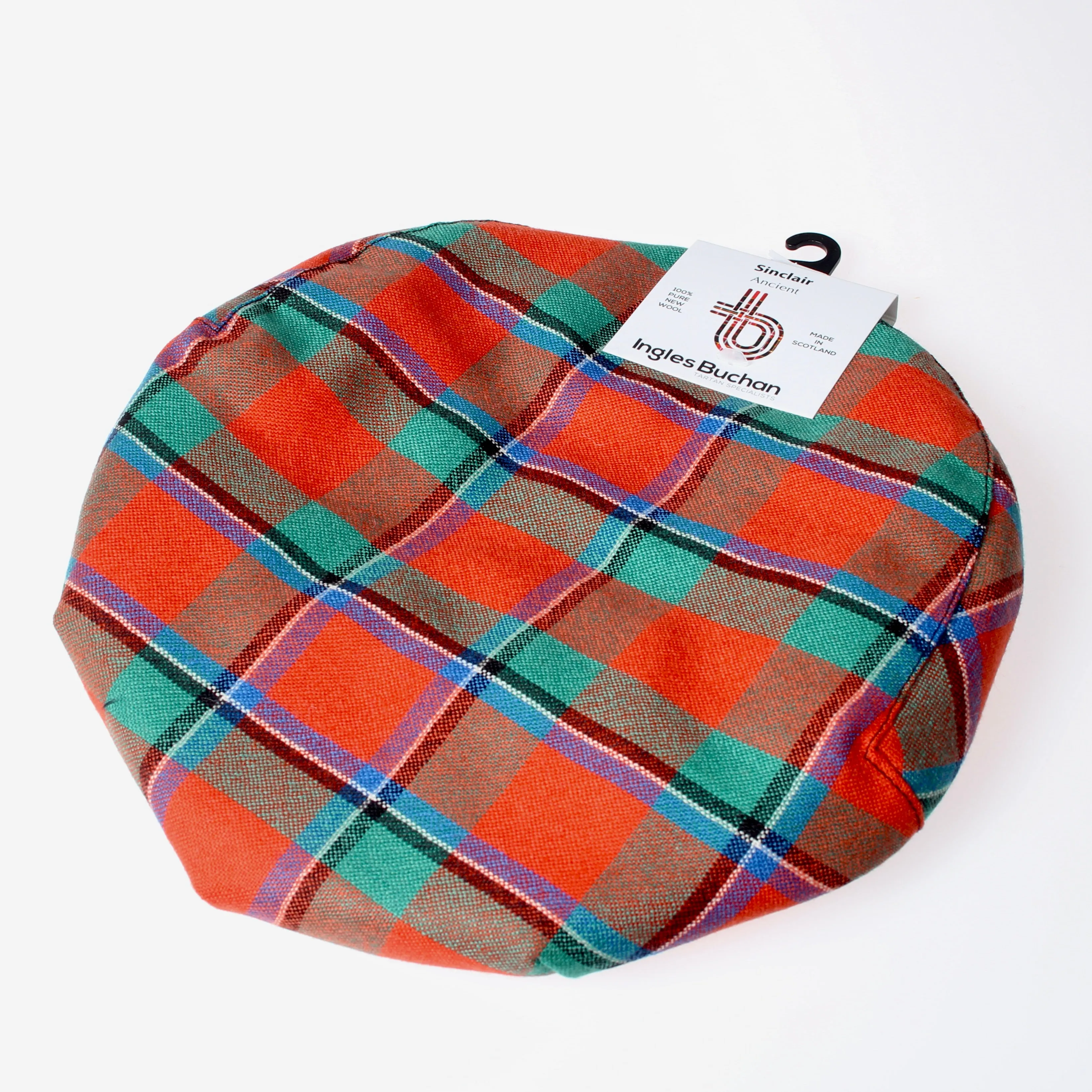 Pure Wool Golf Cap in Sinclair Ancient Tartan