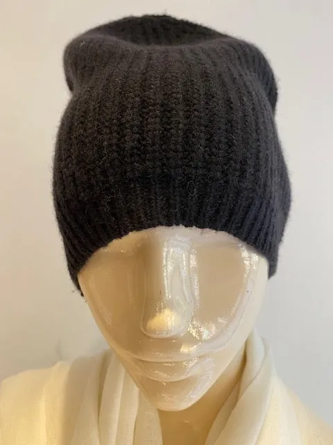 Ribbed Cashmere Cable Hat -  Winter Sale 50% Off - At checkout use code Winter50%