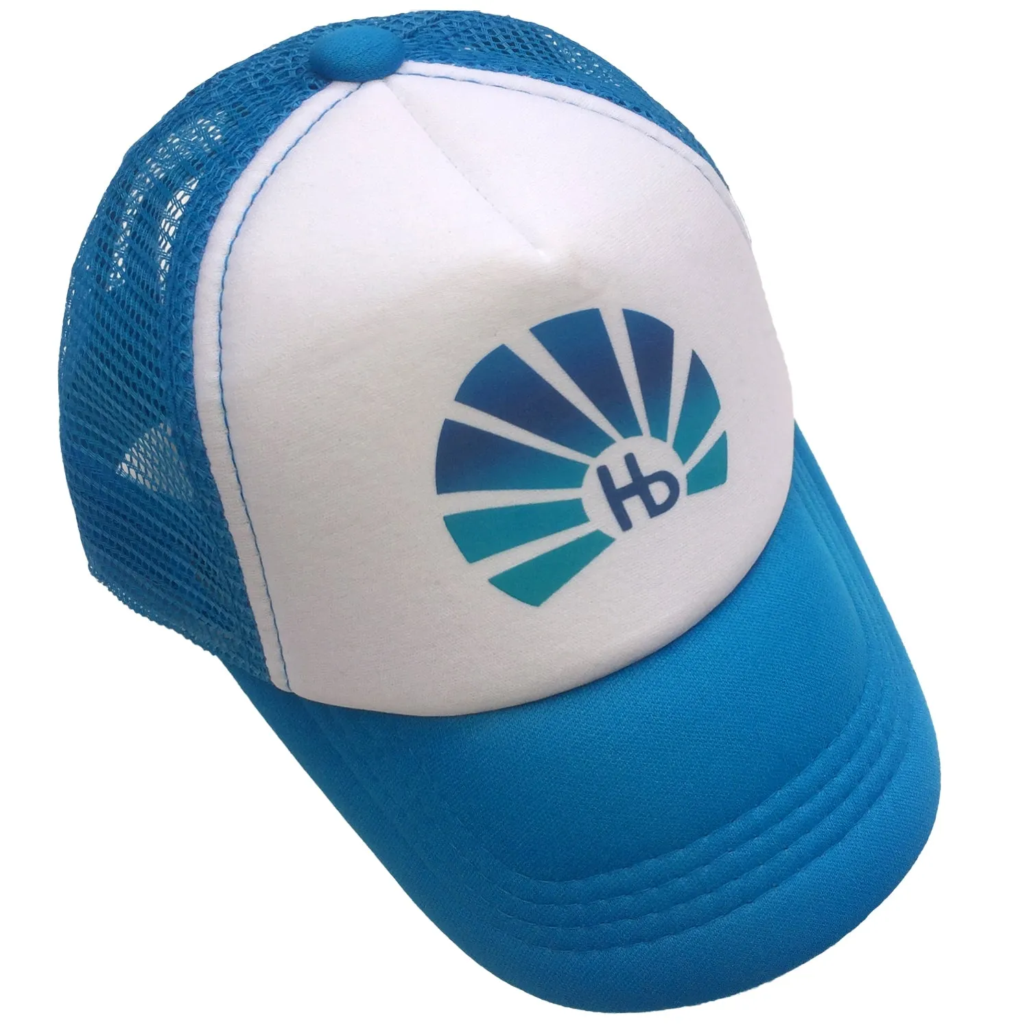 Sol Baby Hermosa Beach Hb Sunburst Aqua Trucker Hat