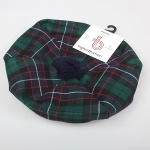 Unisex Wool Tam in Hunter Modern Tartan