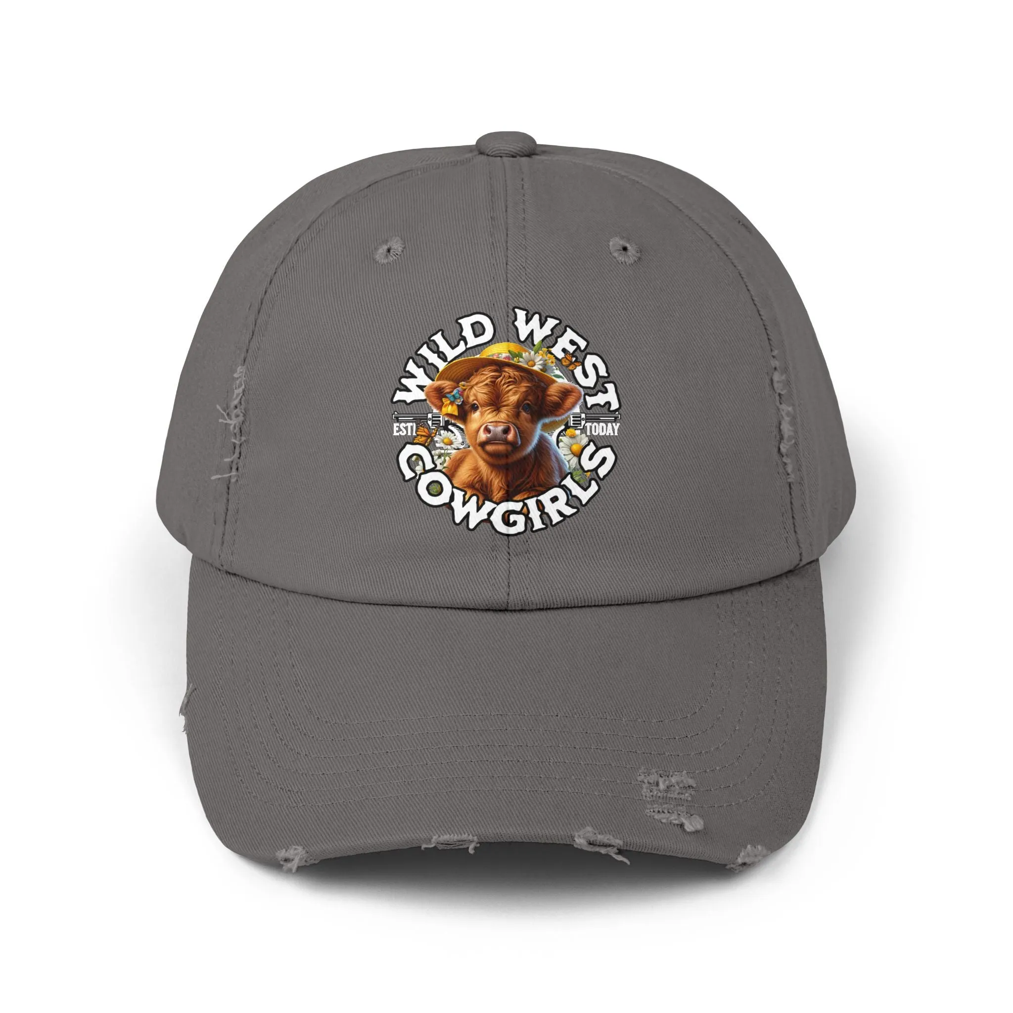 Wild West Cow Girls Unisex Distressed Cap  - EmpressKorea